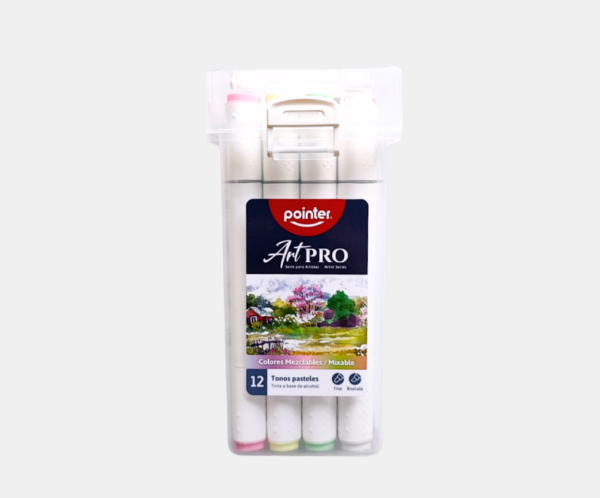 100 Marcadores alcohol tonos pastel Pointer