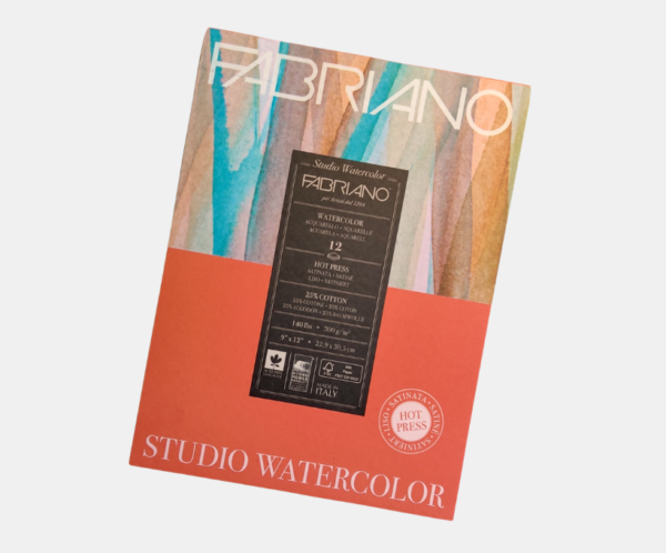 Block satinado 22.9x30.5cm Fabriano