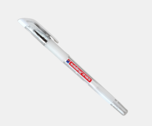 Lapicero de gel blanco Edding