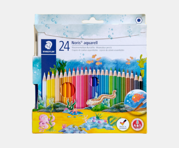 Crayones acuarelables 24col. Stedtler