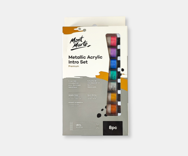 Nuevos materiales web (20) Set acrílicos metalizados Mont Marte